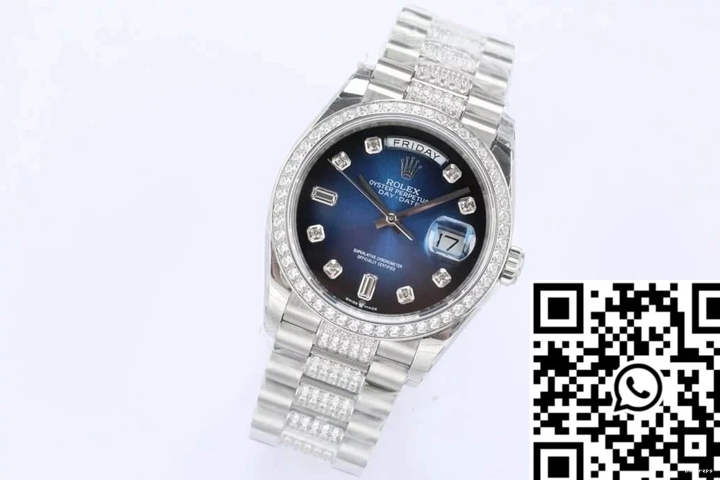 Bezel Diamond EW Rolex Day M128349RBR-0016 Factory Date 0512